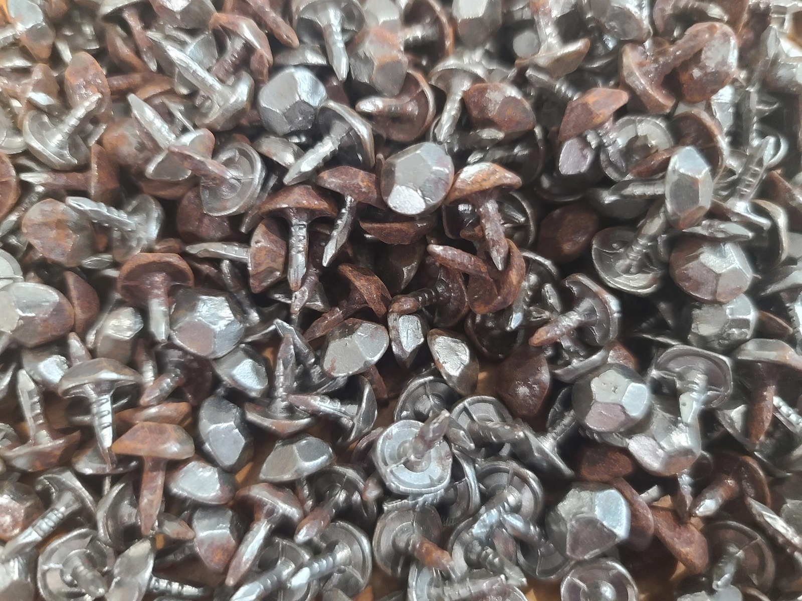 Original WWII German Wehrmacht 6-Sided Hobnails for Army Jack Boots (Lot of 20)