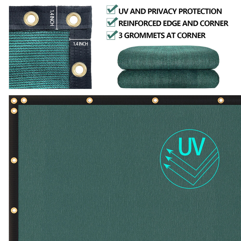 6 X 50ft Privacy Fence Cover Screen Fencing Mesh Shade Net Cover for Garden Yard