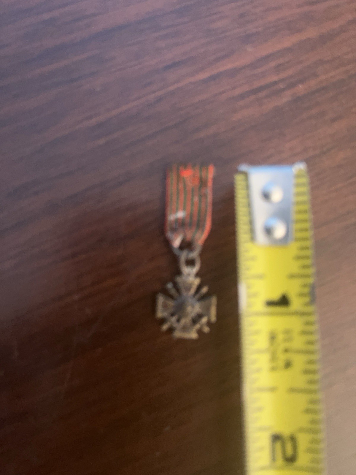 French Croix de Guerre Medal WWI 1914-1918 with Ribbon