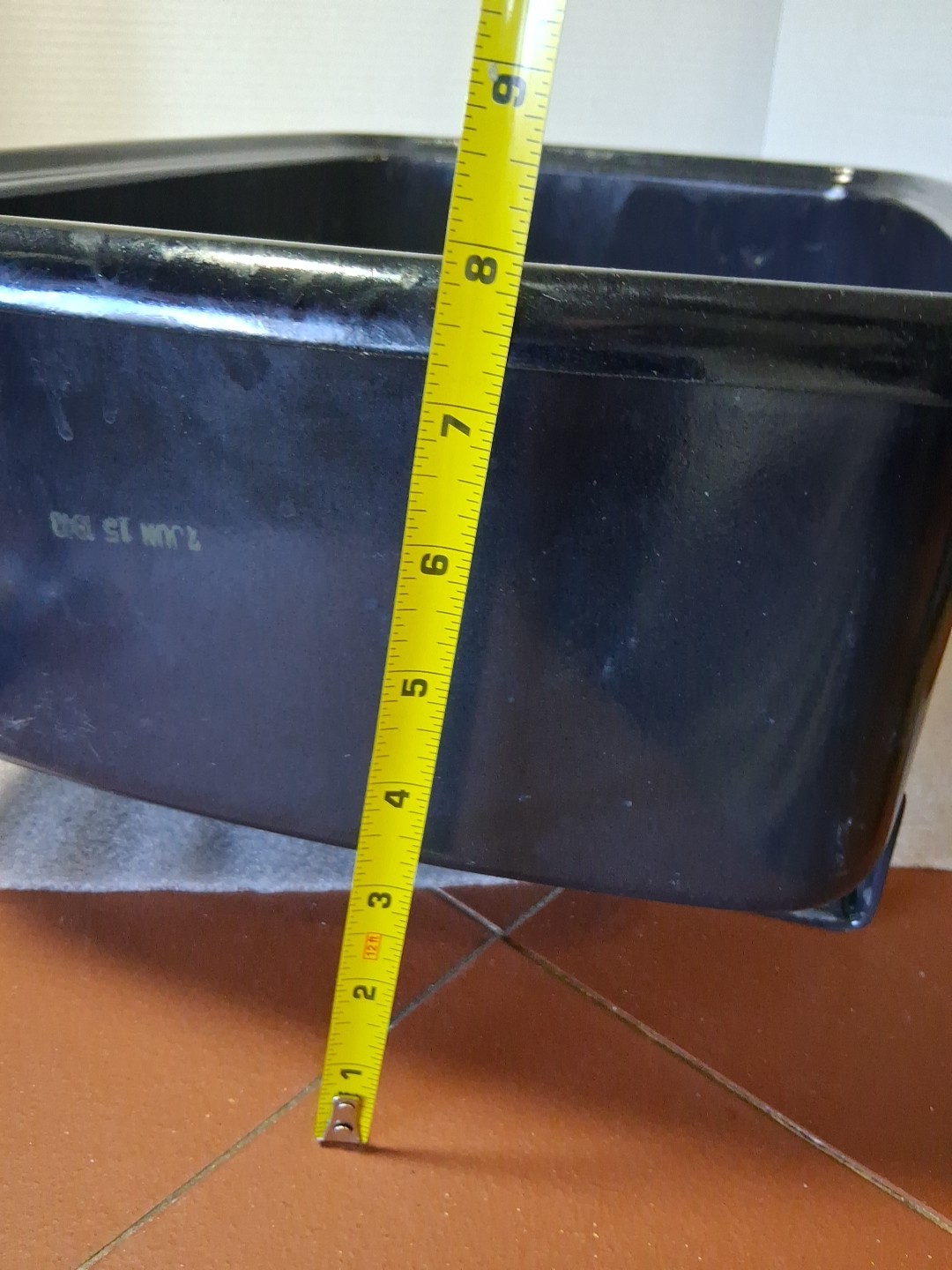 Vtg Enamelware Internal Pan For General Electric Roaster 123C19 Replacement Part