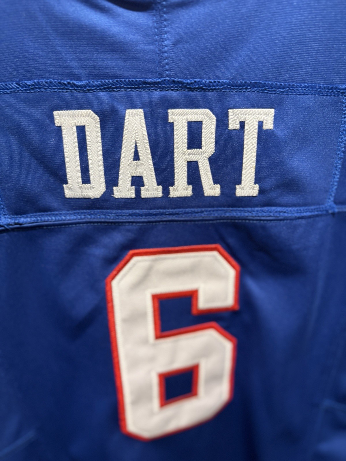 New! Jaxson Dart Youth Small (age 8-10) New York Giants Stitched Jersey