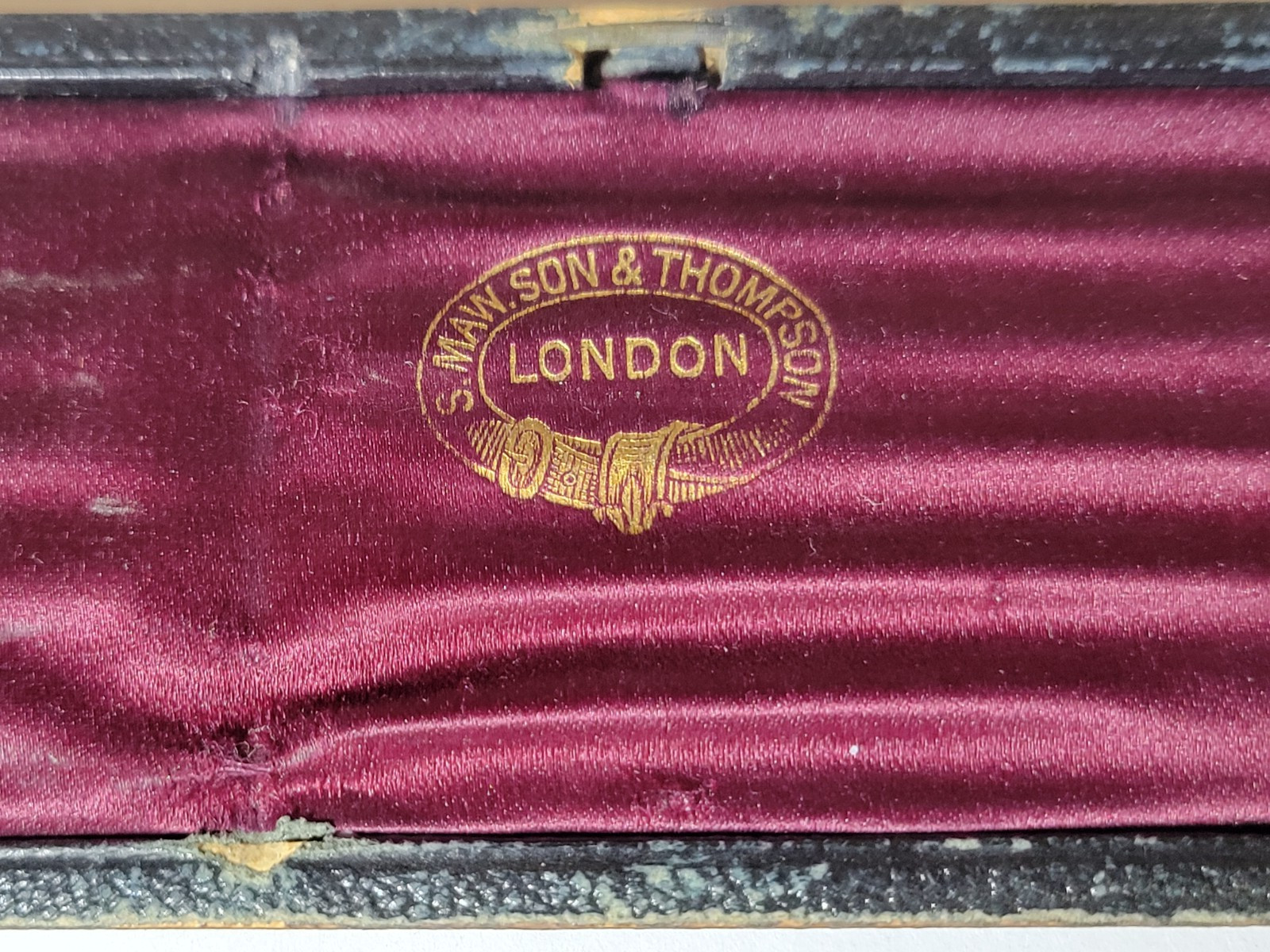 1870's S. Maw Son Thompson 6-Scalpel Surgical Set, Case Antique Medical Tools