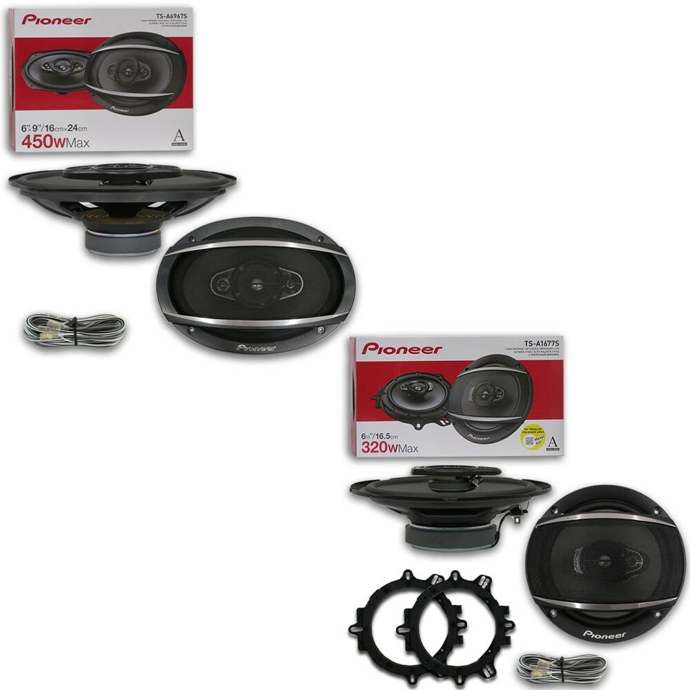 New Pioneer 6x9 4-way Car Audio Coaxial Speakers Plus 6.5" 3-way Car Speakers