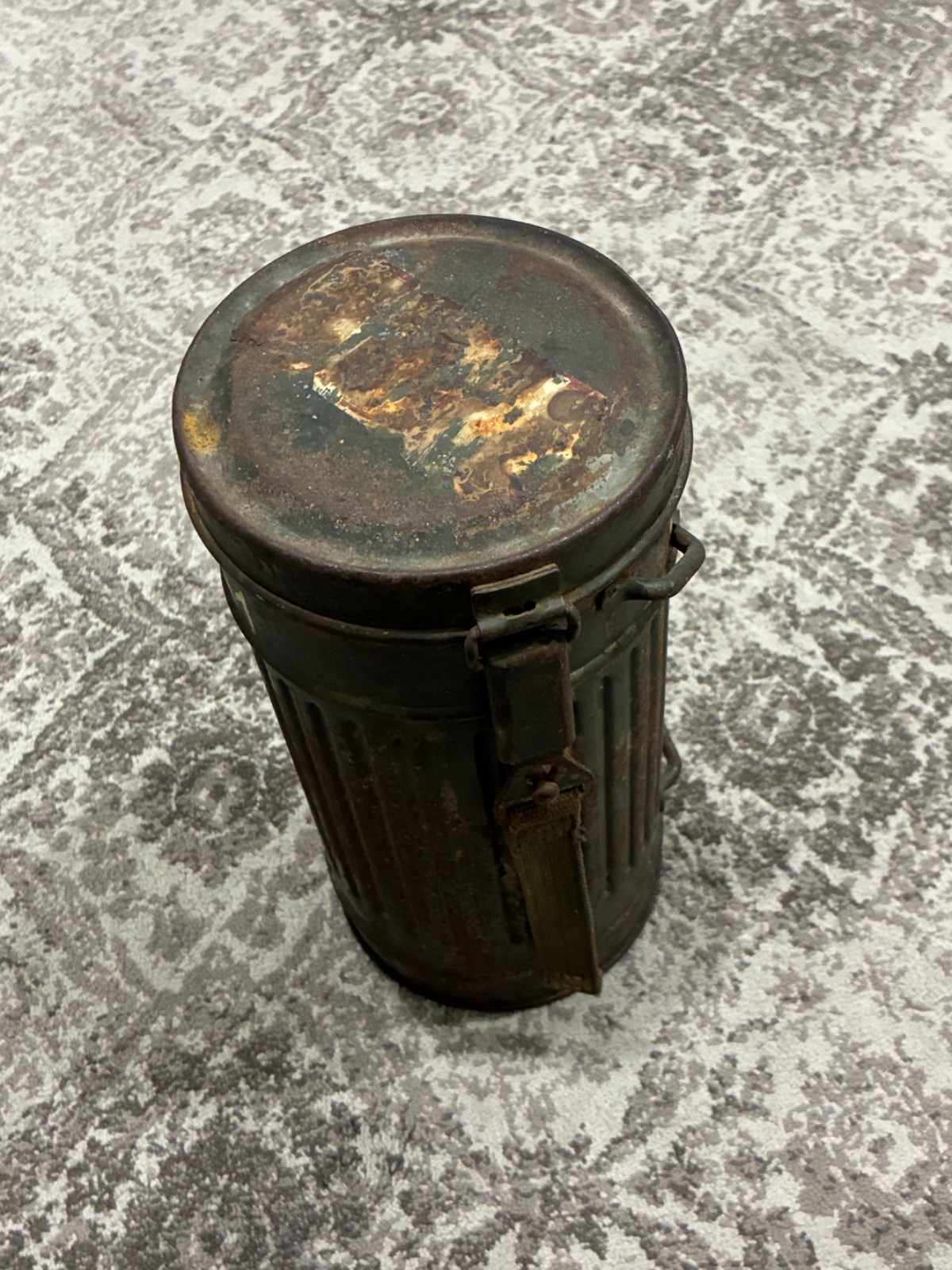 Original German WW2 Gas Mask Canister 1937