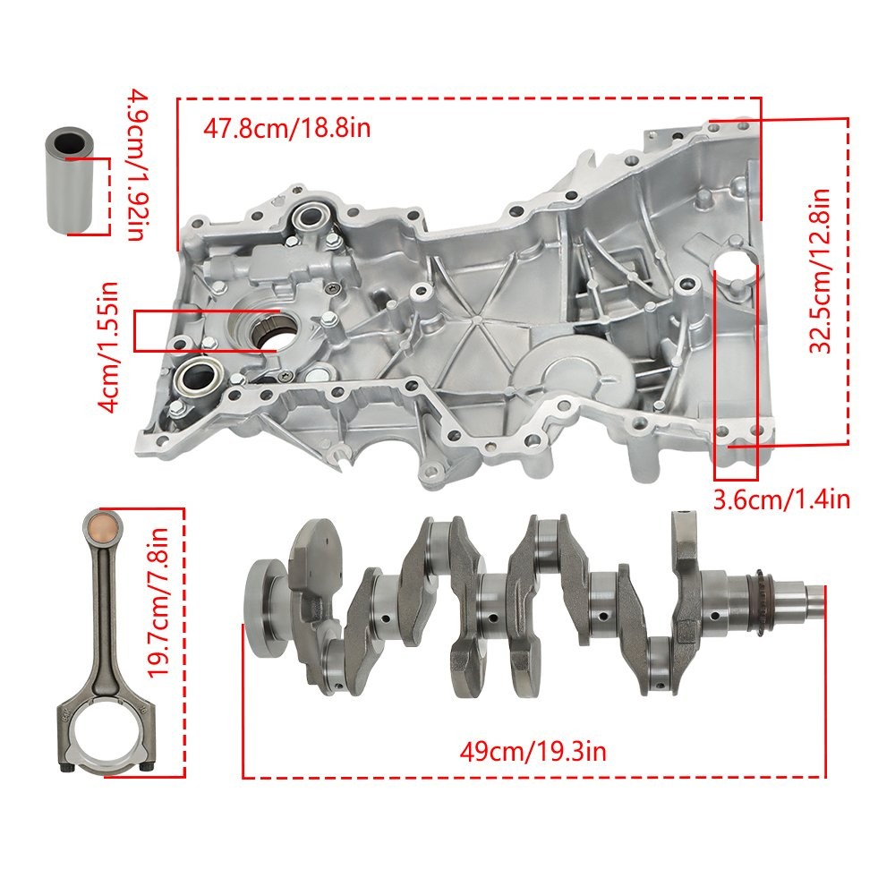 For Kia Soul 2014-2019 2.0L Engine Rebuild Kit - Crankshaft Con Rods Timing Kit