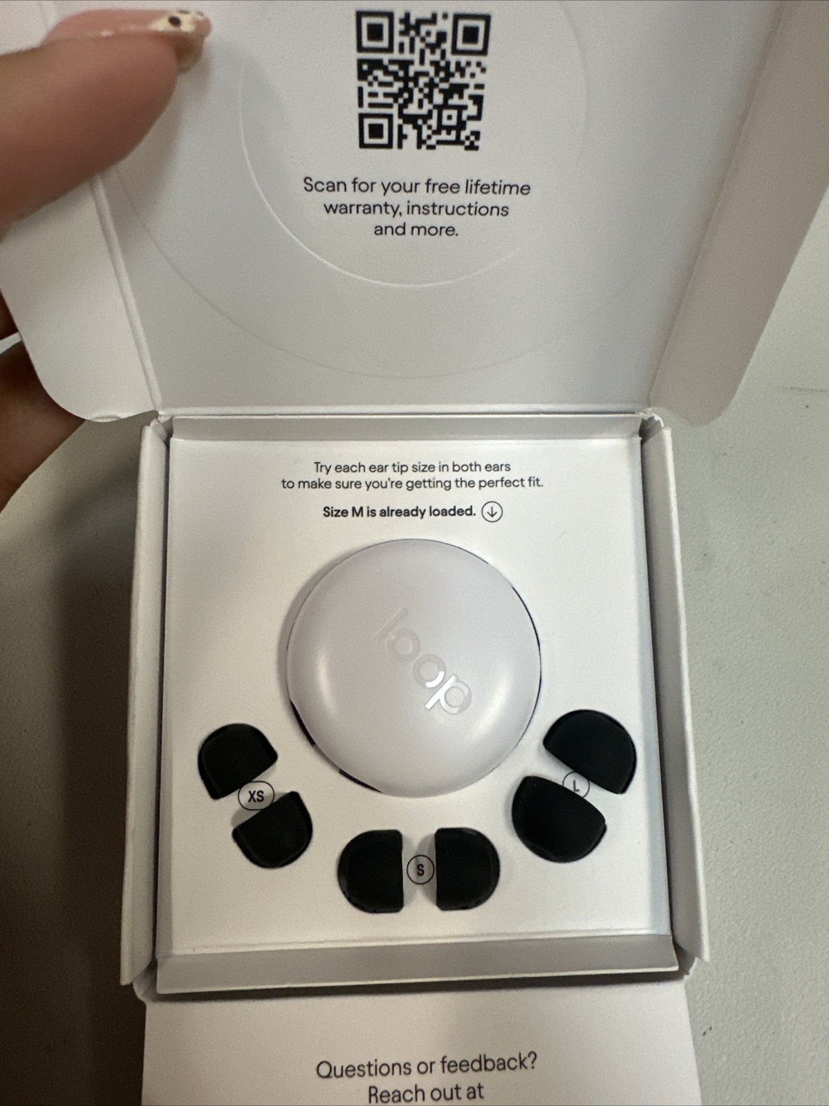 Loop Quiet 2 Noise Reduction Earplugs 14/21 Black New Open Box