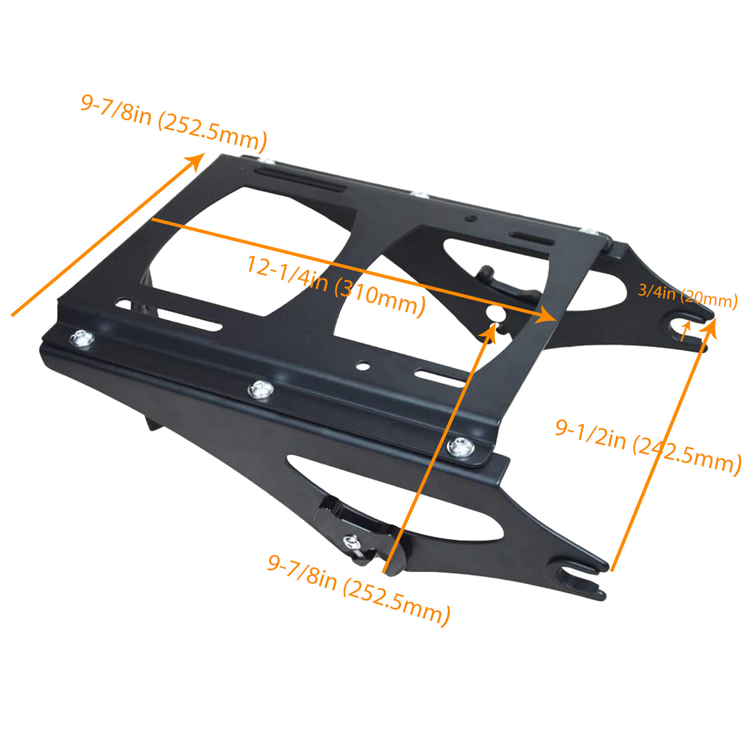 Two-up Tour Pack Pak Mount Rack Docking Hardware Kit For Harley Road Glide 09-13