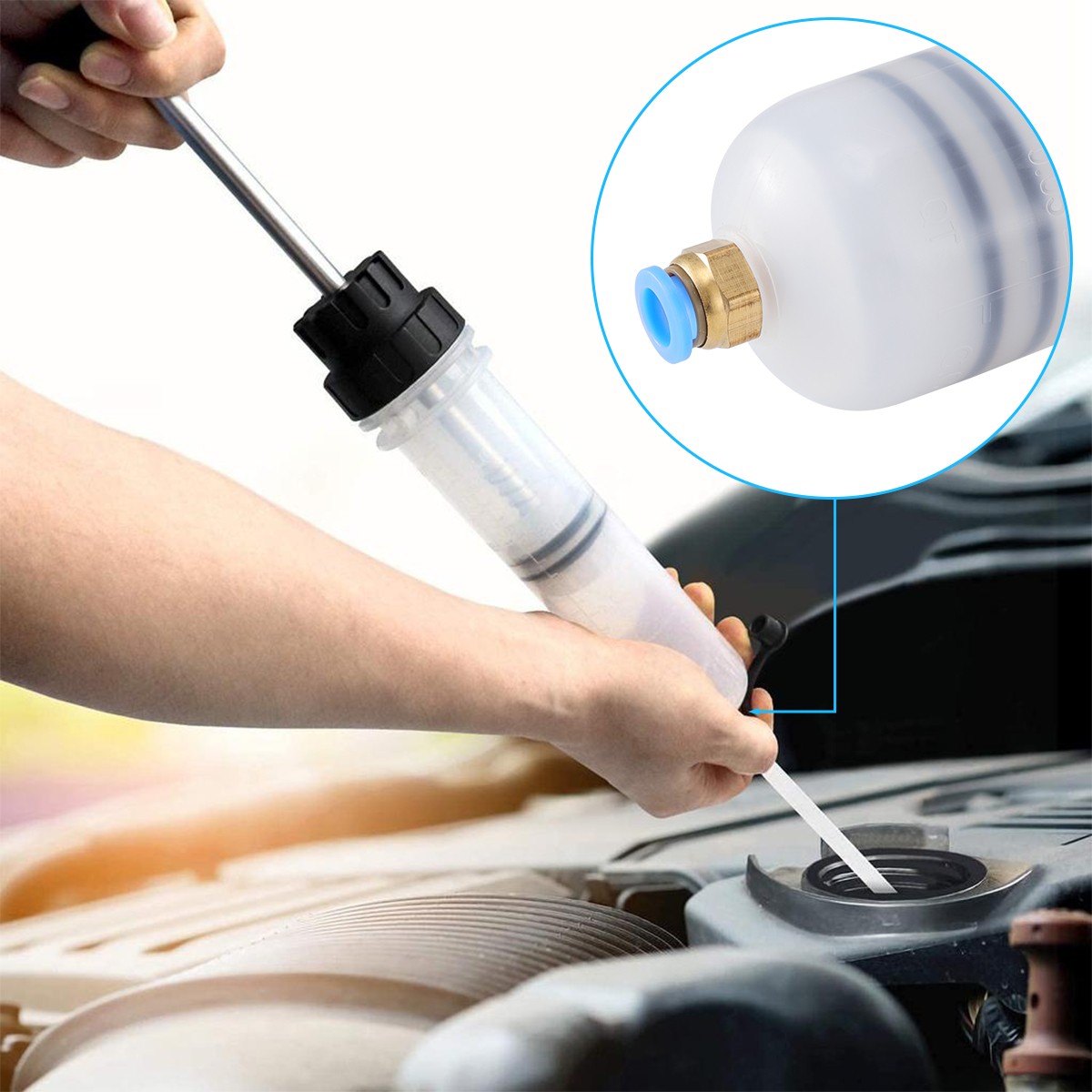 Fluid Extraction Filling Syringe Transfer Liquid Pump Oil Extractor Automotive