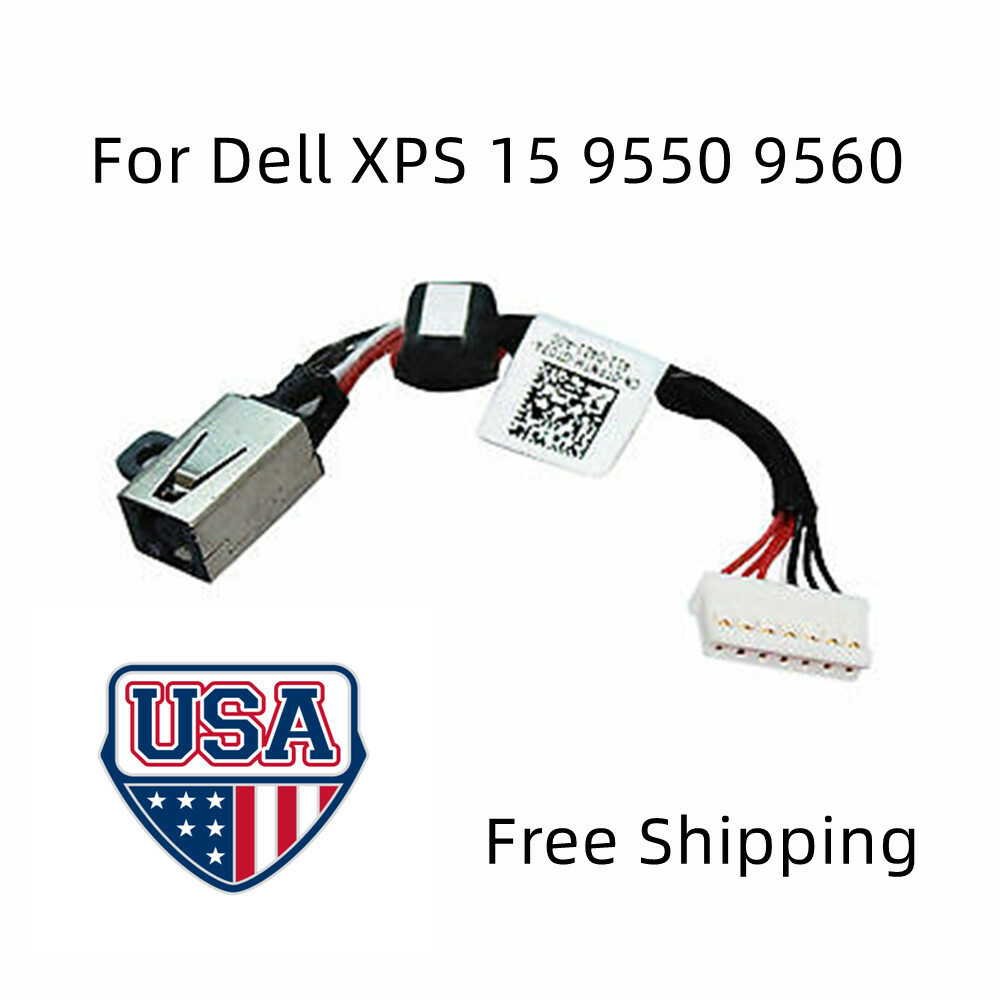 DC Power Jack Charging Port For Dell XPS 15 7590 9530 9570 9550 DC30100X200 New