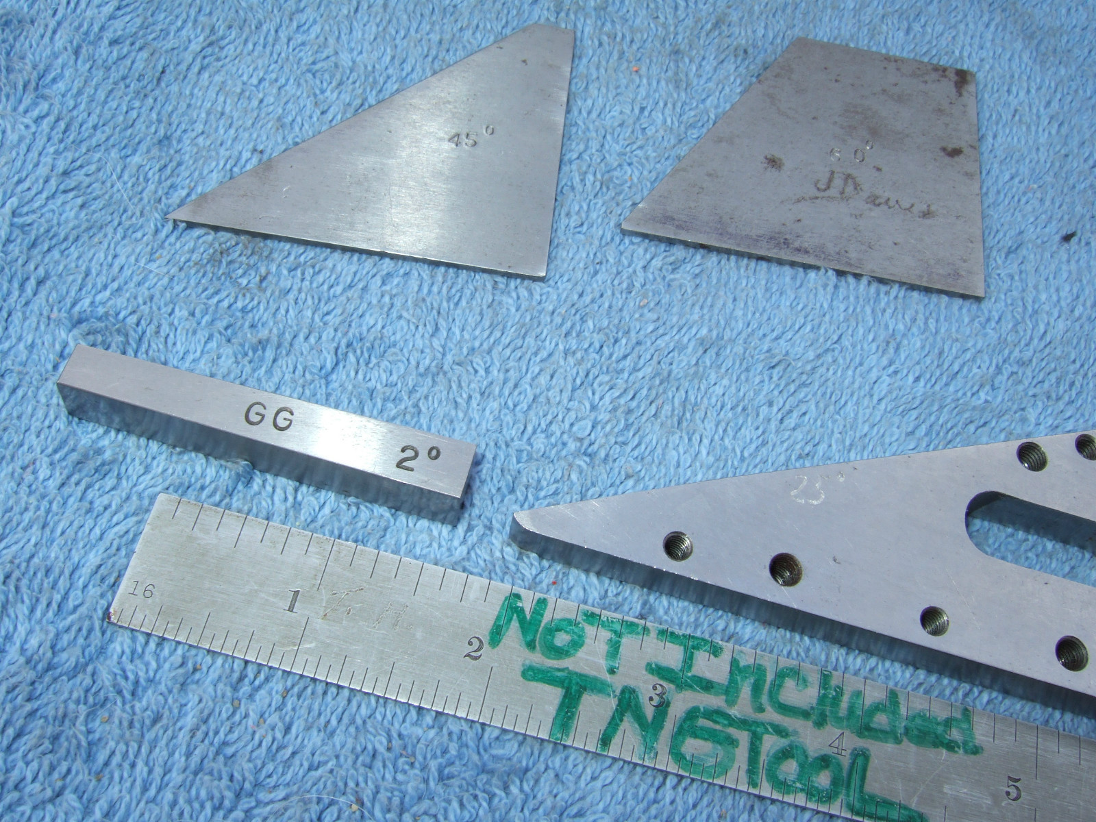 ANGLE BLOCKS (4) VINTAGE TOOLMAKER MACHINIST INSPECTION GRINDING MILL LAY-OUT QA