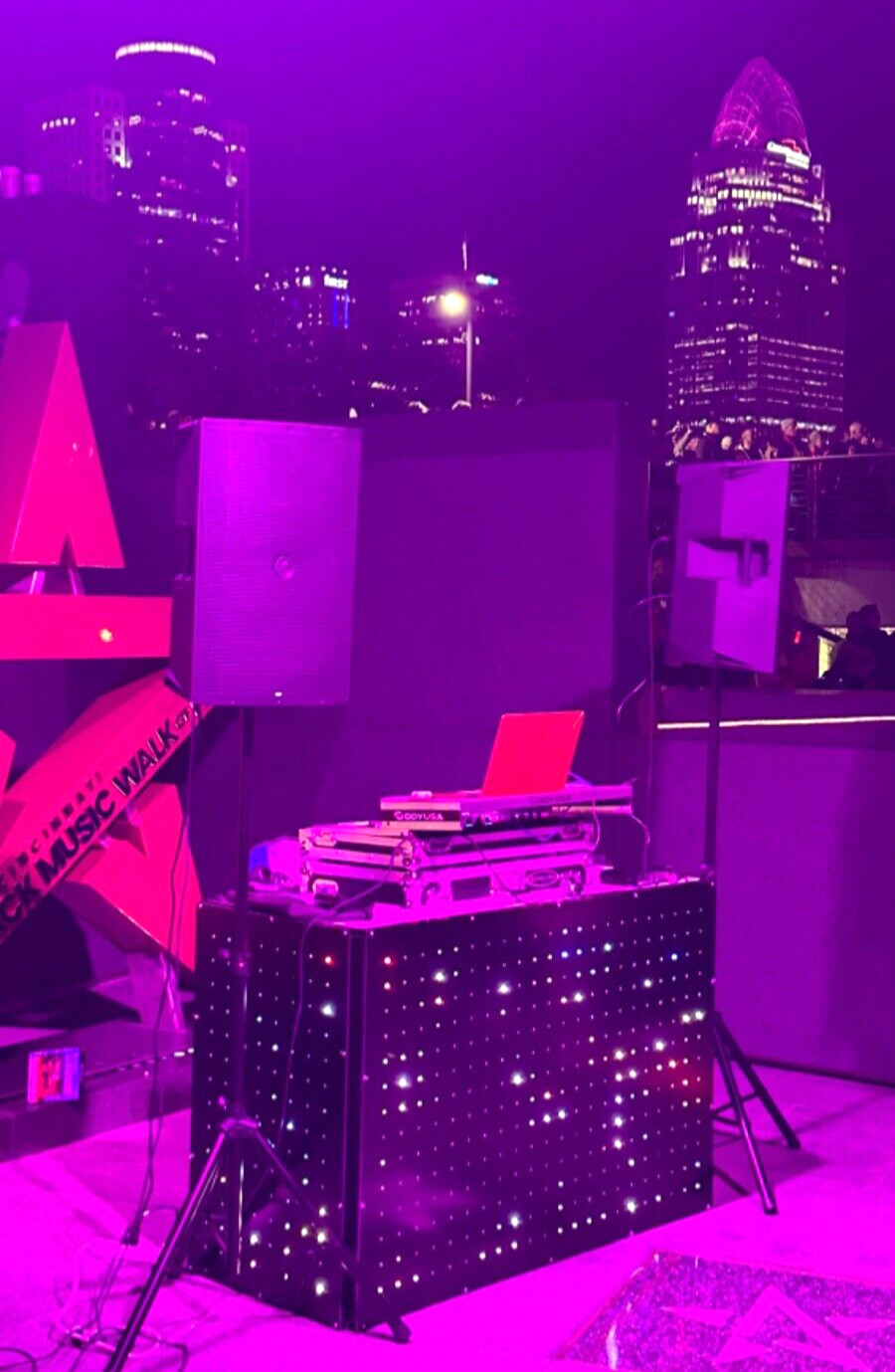 LED DJ Booth Programable. Foldable Multicolors LED.