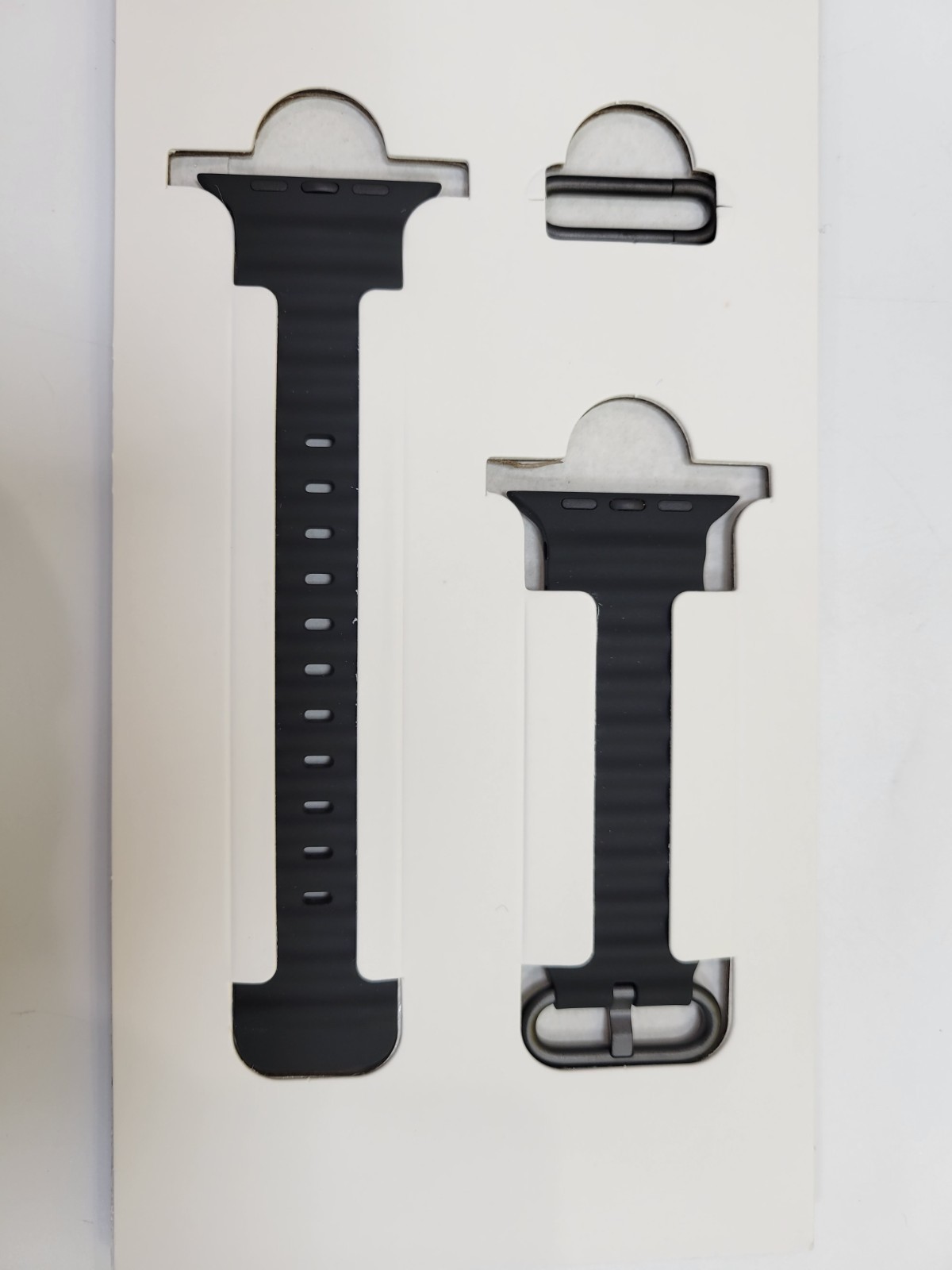 OEM Apple Watch Ultra 2 - 49mm Black Ocean Band Titanium Finsh - New