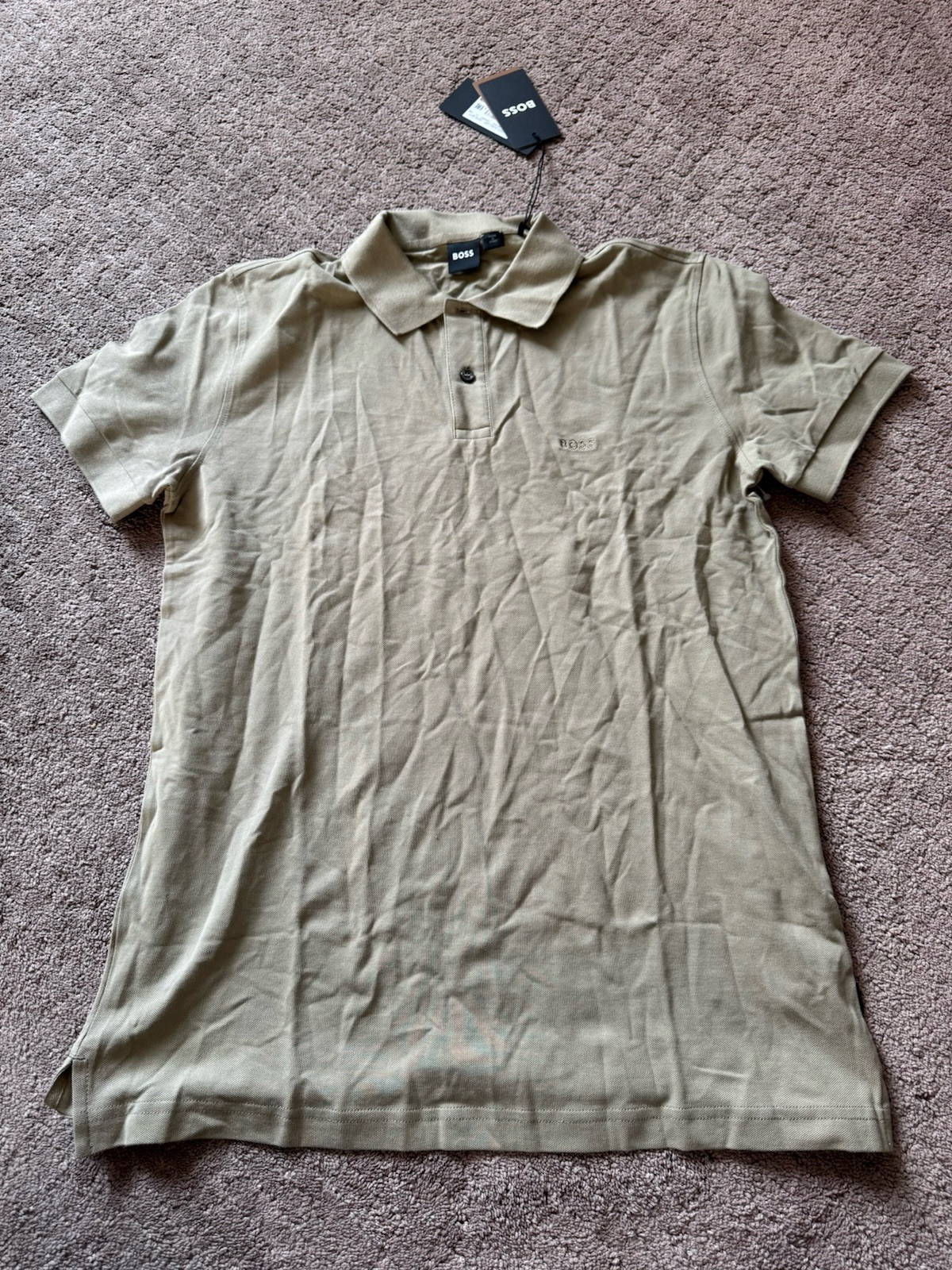 Hugo BOSS Men’s Pastel Green Polo Size L $98