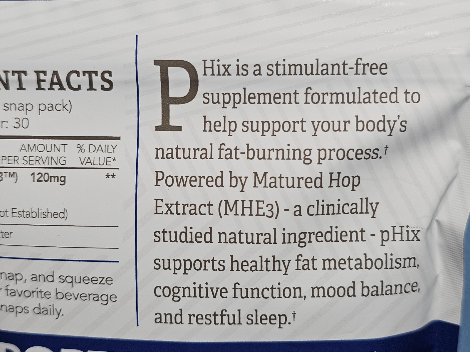 Marketplace Global pHix Fat Burning 30 Snap Packs - New / Sealed! Exp 12/2027