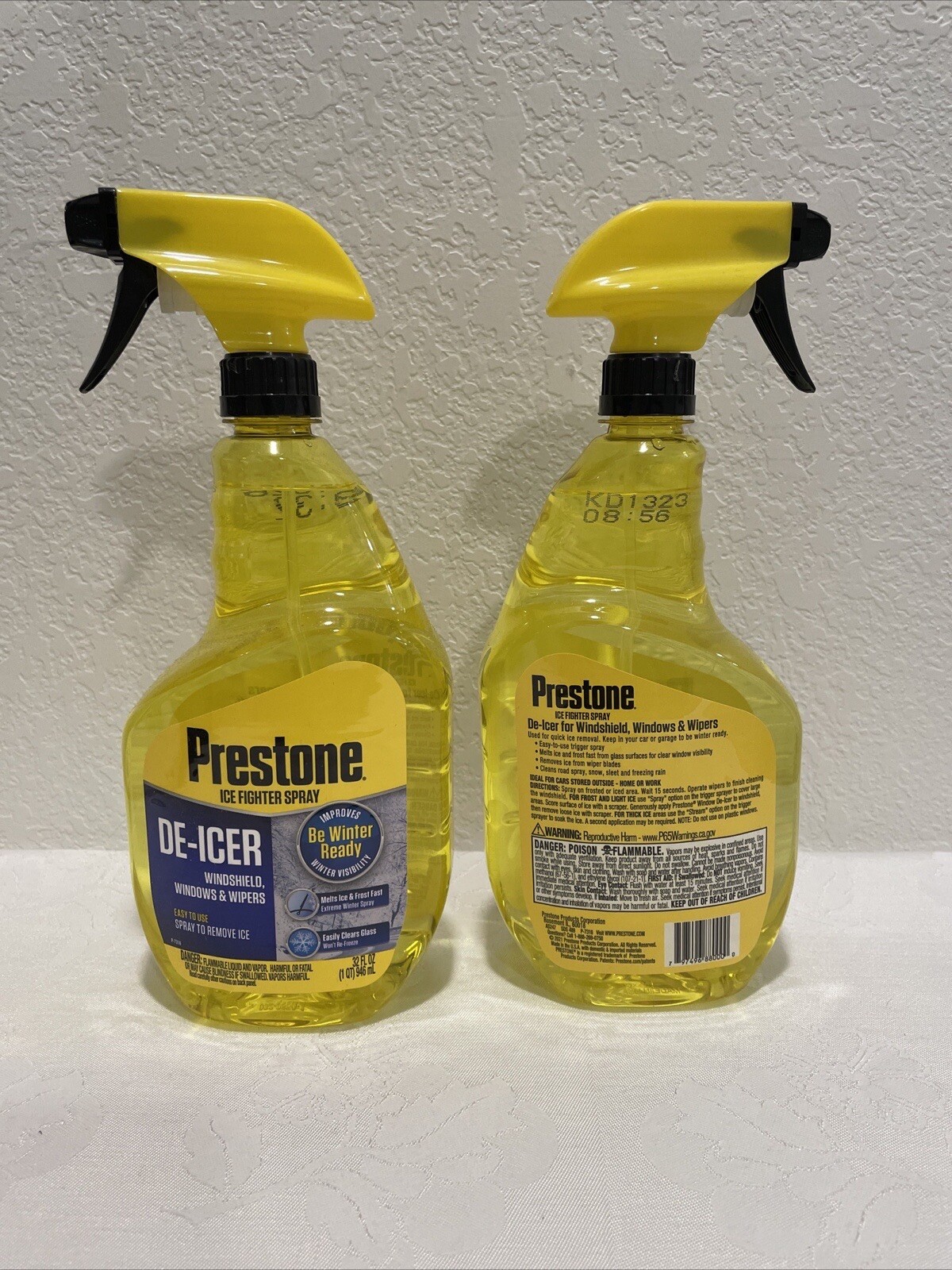 Prestone Trigger Spray Windshield De-Icer 32oz, 2 Pack