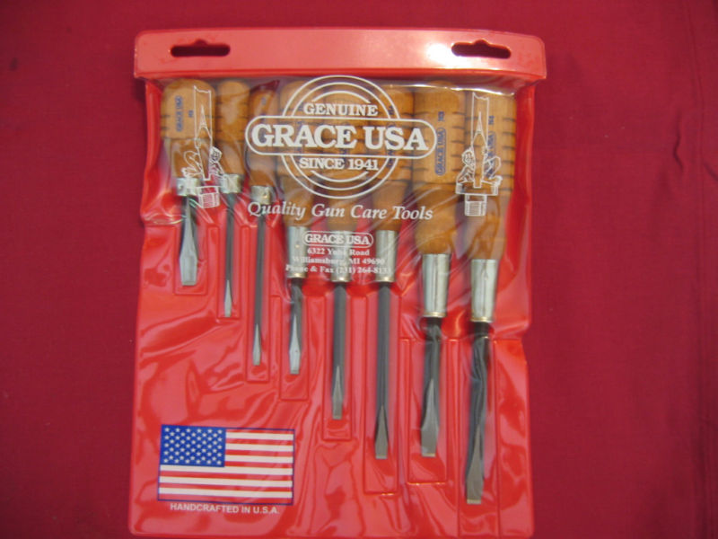 GRACE USA HG-8 8PC GUNSMITH MACHINIST SCREWDRIVER SET MADE IN THE USA