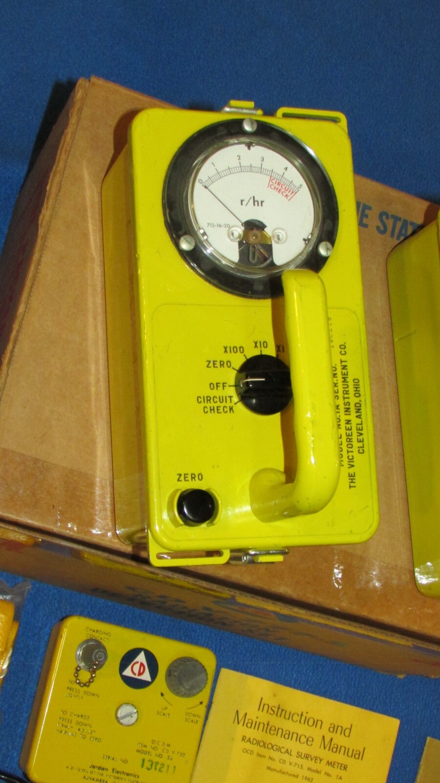 RETROFIT! TESTED! Geiger Counter CD V-777-1 Radiation Detection Set Cold War