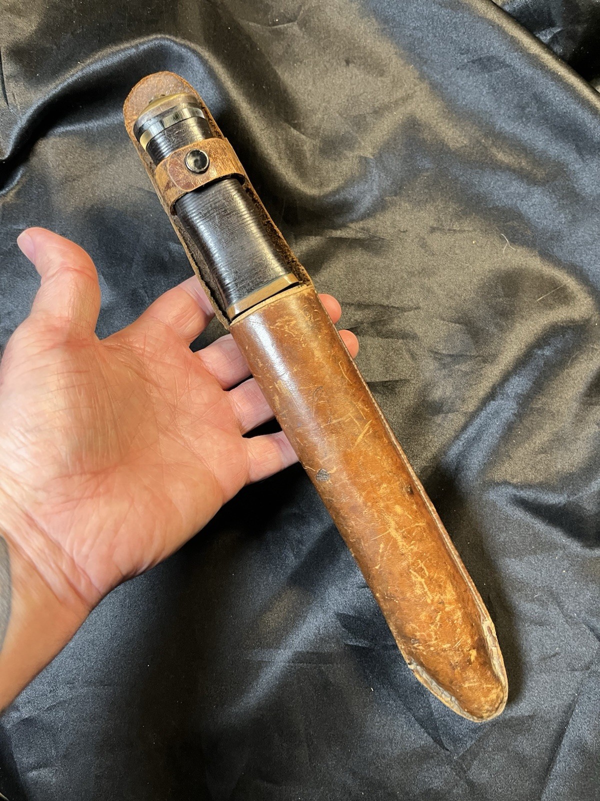 7” WWII THEATER KNIFE MADE FROM ARISAKA BAYONET