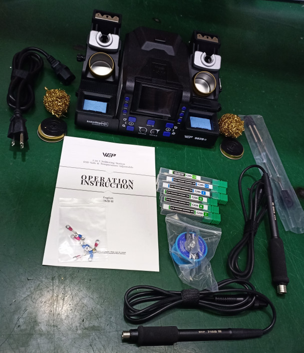 WEP Precision Soldering Station with C210/C245 soldering iron tips