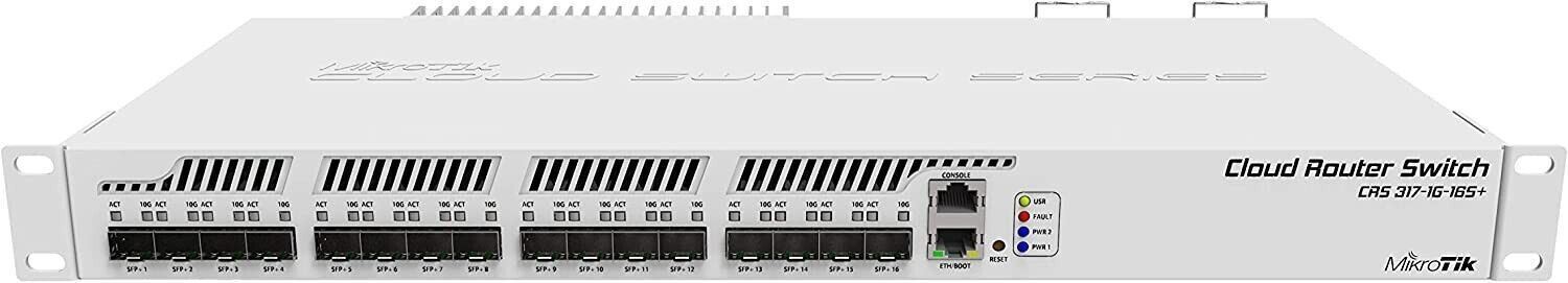 MikroTik CRS317-1G-16S+RM Cloud Router Switch Rack Mountable Manageable Switch