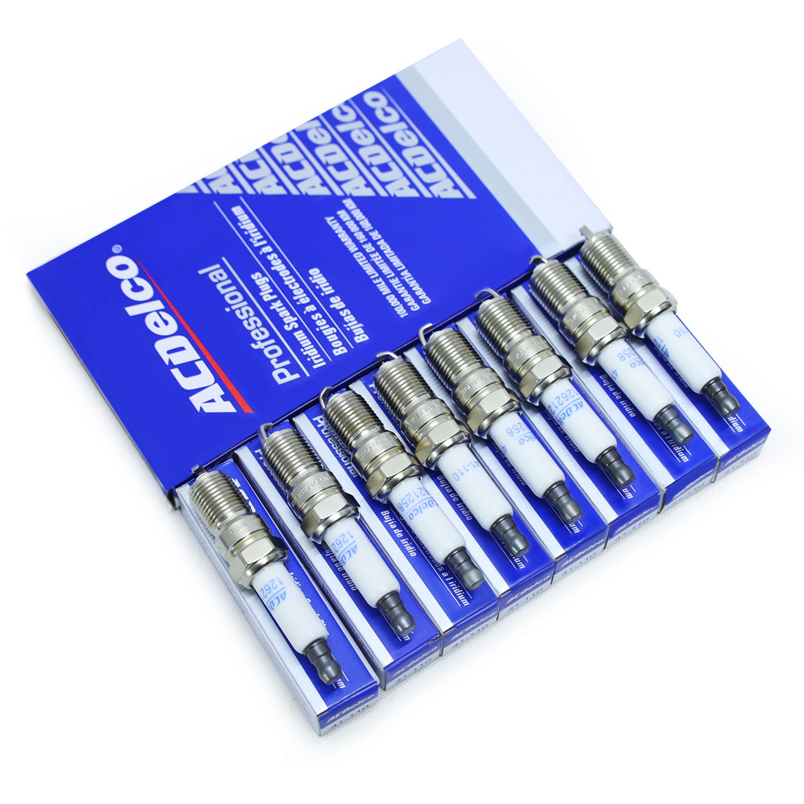 8PCS Genuine 41-110 Iridium Spark Plugs 12621258 For Chevy GMC 4.8L 5.3L 6.0 ne.