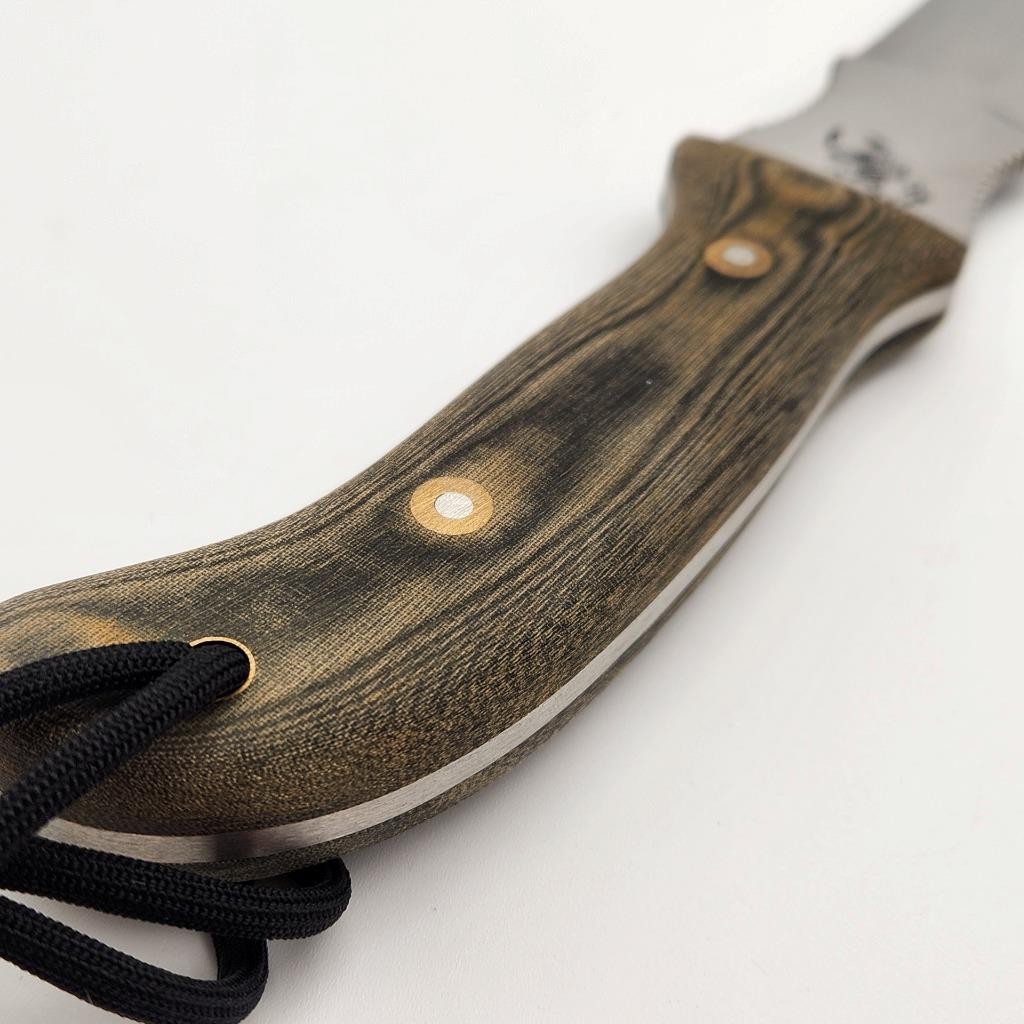 Samuel Staniforth Scorpion Fixed Blade Survival Knife & Sheath Made In Sheffield