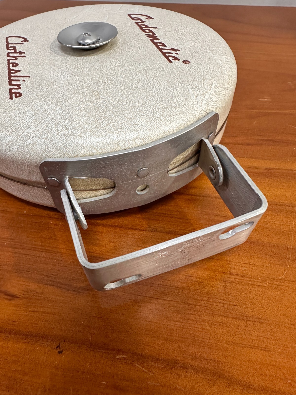 Vintage Cordomatic Automatic Clothesline Reel- Retractable-White