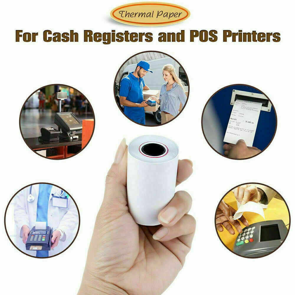 400 Rolls Thermal Paper 2 1/4" x 50' Cash Register Credit Card POS Receipt Paper