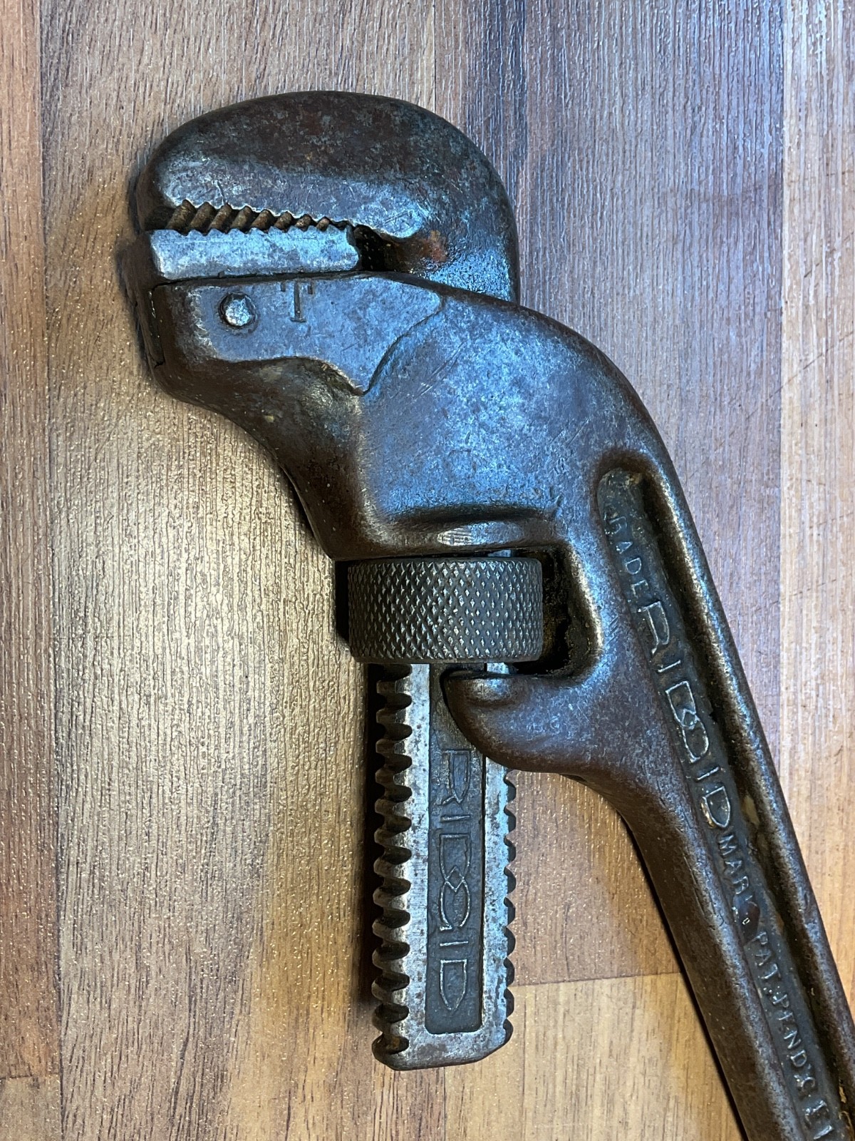 Vintage Ridgid No. E14 Heavy Duty 14'' Offset Pipe Wrench Made In USA