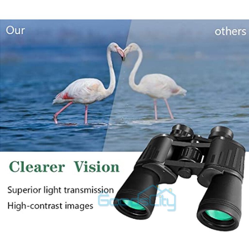 180x100 High Power Military Binoculars Day/Night Vision Waterproof Hunting +Case