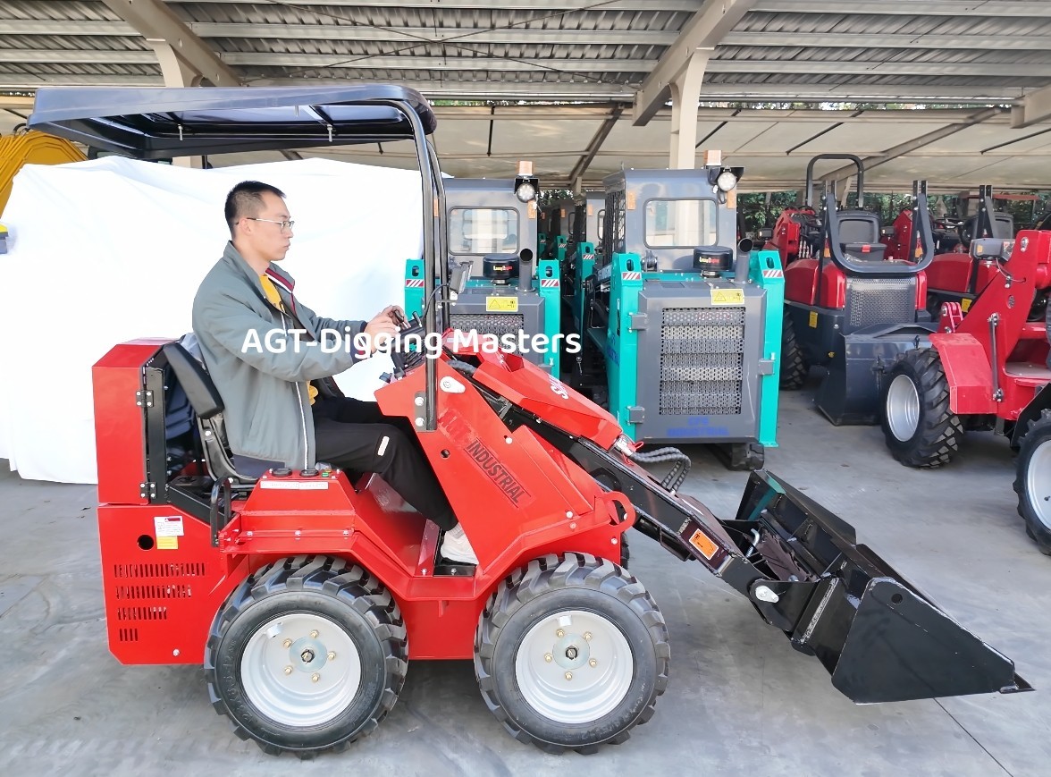 SDA-140W Ride-On Wheeled Mini Skid Steer Loader with RATO Engine