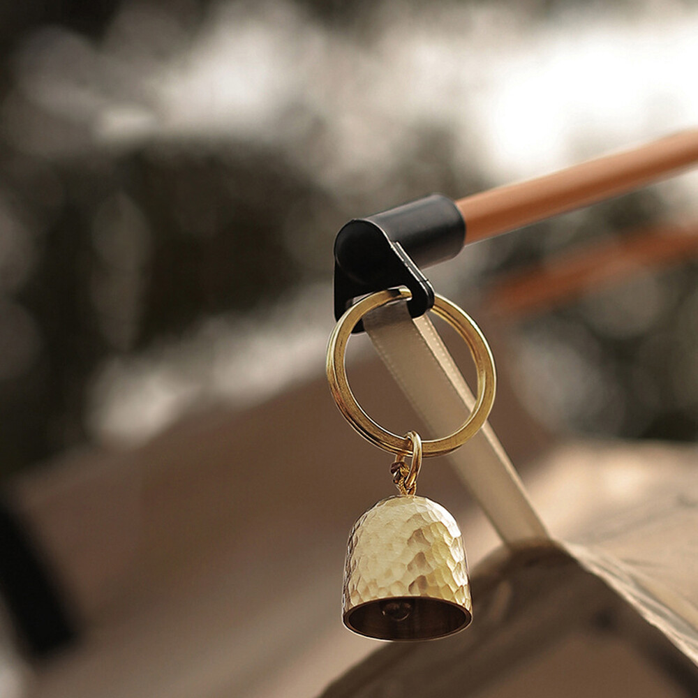 Ultralight Portable Little Bell Home Outdoor Camping Tent Brass Bell EDC Pendant