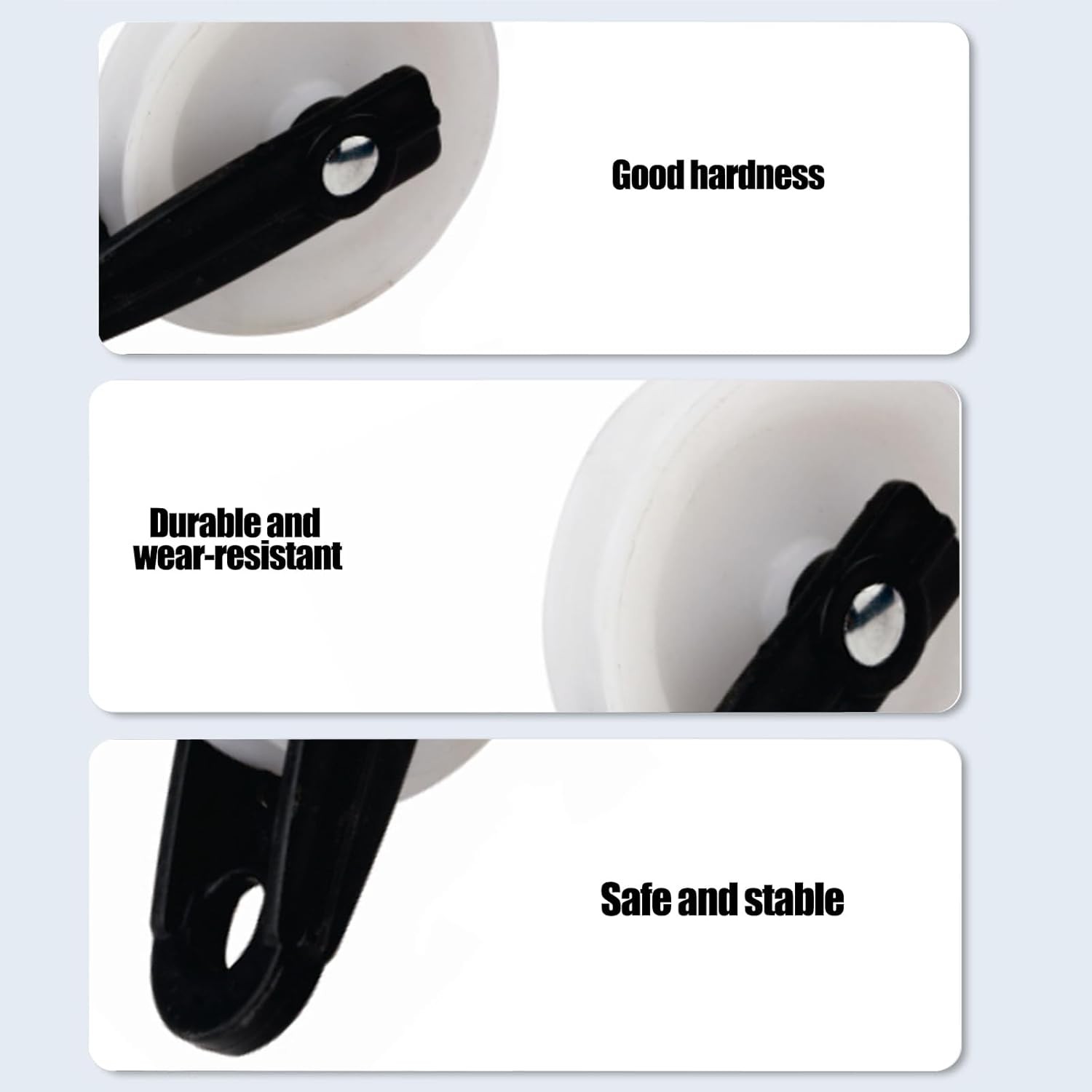 2 PCS Nylon Clothesline Pulley,2-1/2-inch Diameter Nylon Pulley,Outdoor Puller R