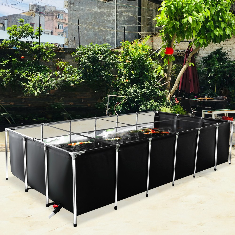 KOI Aquarium Tank Above Ground Fish Pond 750 Gal Foldable Canvas Fish Pool Pond