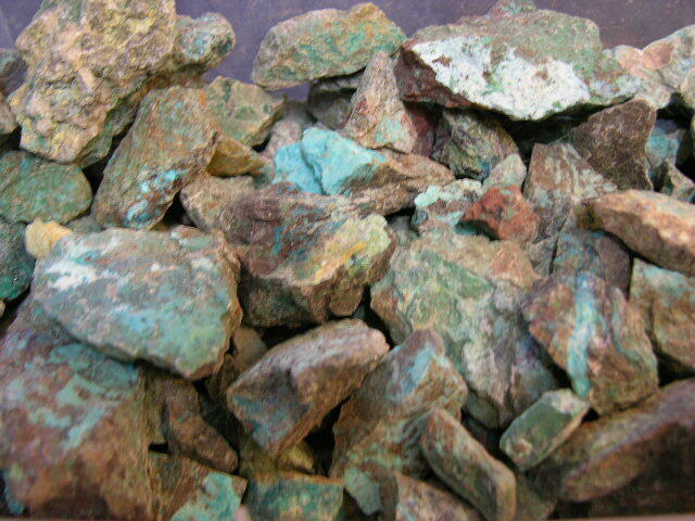Chrysocolla mine rough Arizona 1-3 inch 2 pound lots free priority shipping