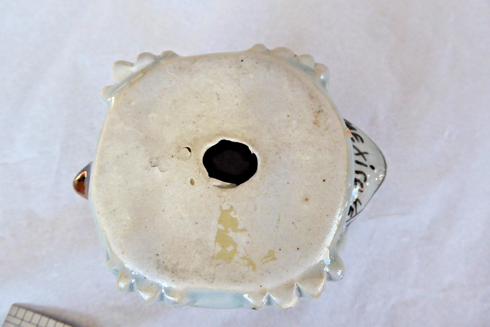 Fred & Barbara Meiers Vintage Hand Painted Ceramic Turtle Figurine Mexico KE 3.5