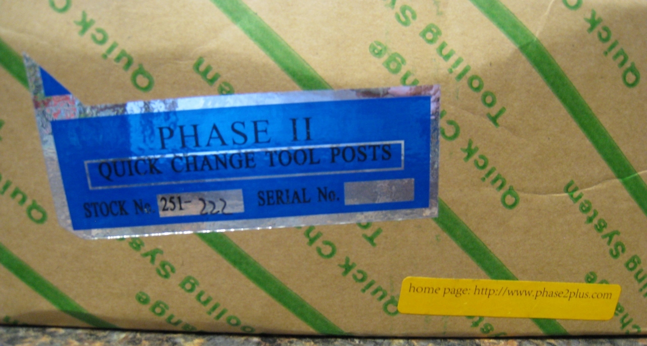 Phase 2 II Quick Change Tool Post Set 5 Holders Wedge Style 251-222 Aloris BXA