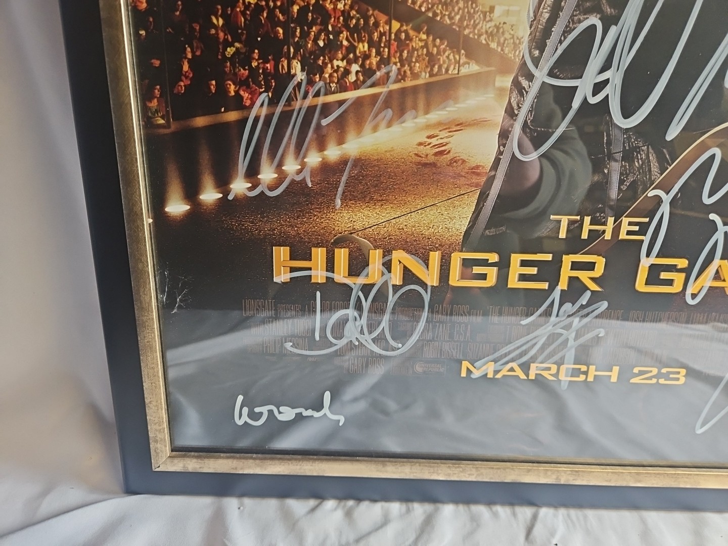 2012 NECA LIONSGATE THE HUNGER GAMES MOVIE ARENA POSTER 22x34 Signed By CAST!!