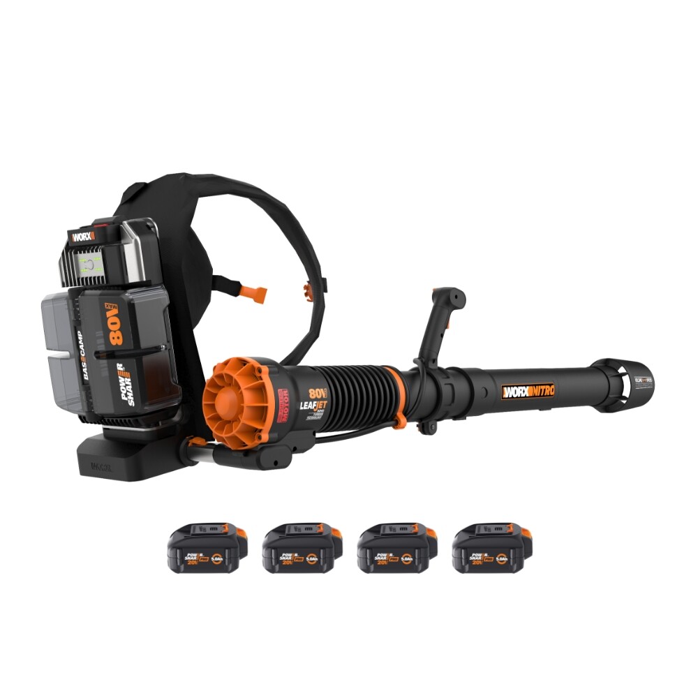 WG572 WORX NITRO 80V Brushless Cordless Backpack Leaf Blower