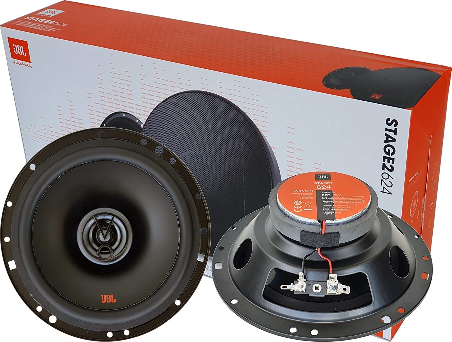 4 JBL Stage2 6.5" Front & Rear Car Speakers for 2007-UP Silverado & Sierra 1500