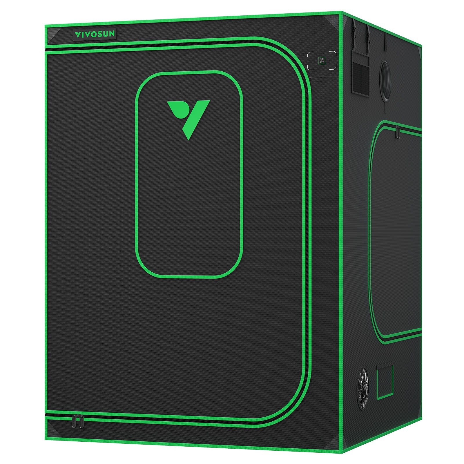 VIVOSUN P558 5x5 Grow Tent 60"x60"x80" ,High Reflective Mylar, 2000D Oxford canv