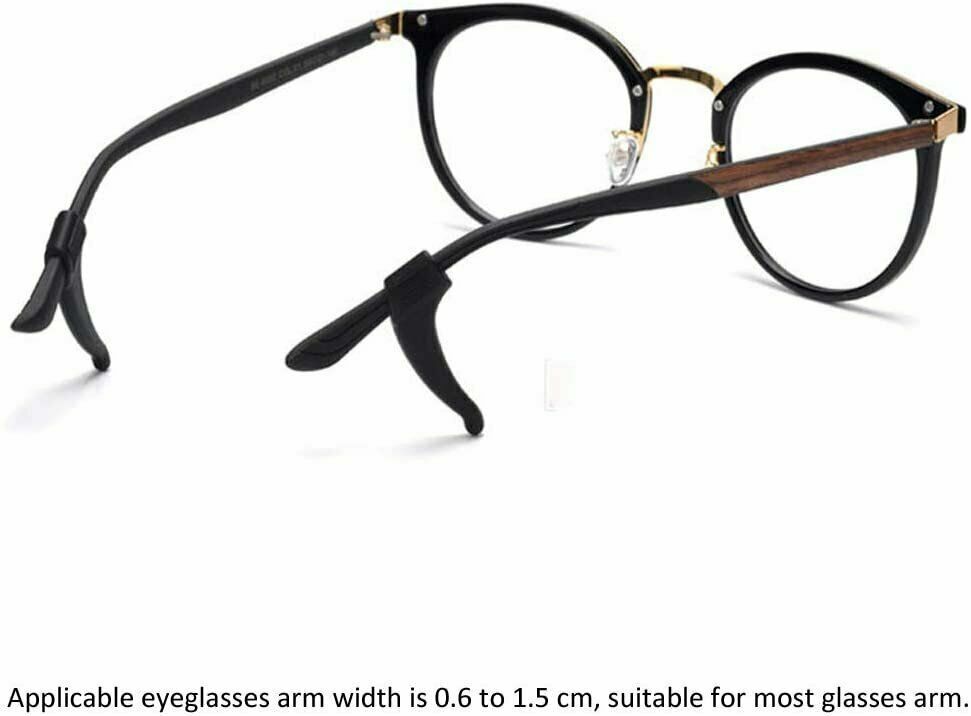 6 Pair Anti Slip Glasses Ear Hooks Tip Eyeglasses Grip Temple Holder Silicone US