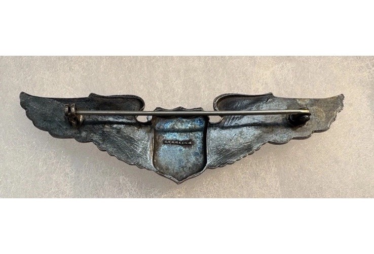 5 WWII / Prewar 1930’s USAC USAAF Full Size Sterling Silver Pilot Wings