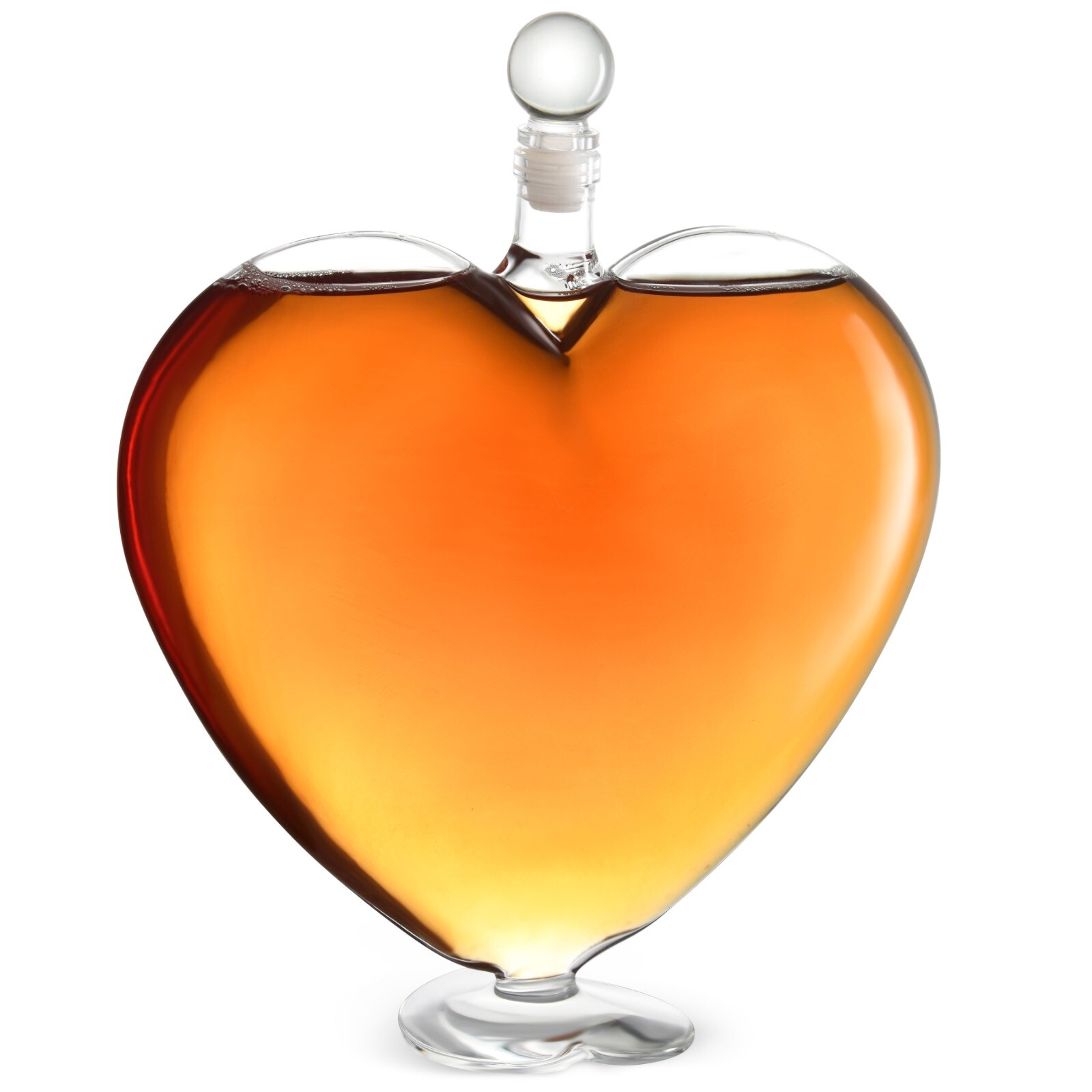 The Diamond Glassware Heart Decanter.