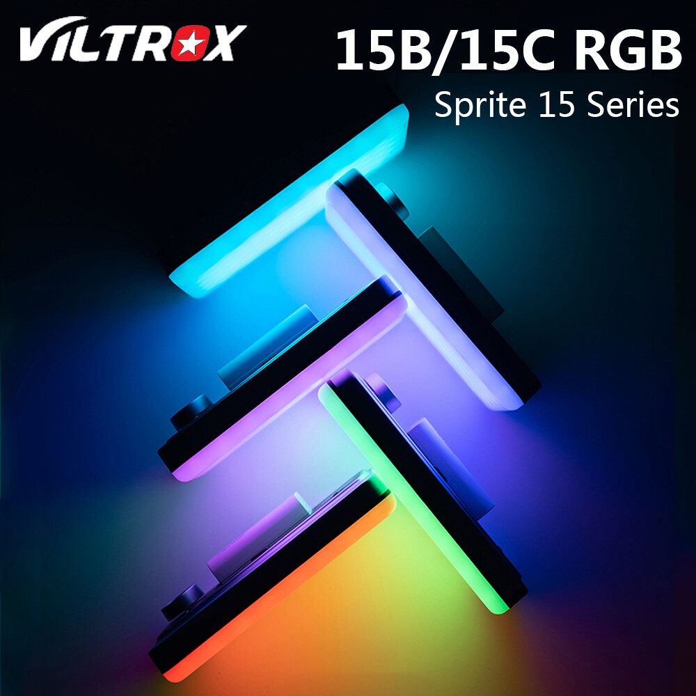 VILTROX Sprite 15B 15C RGB LED Video Panel Light On Camera LED Photography Light