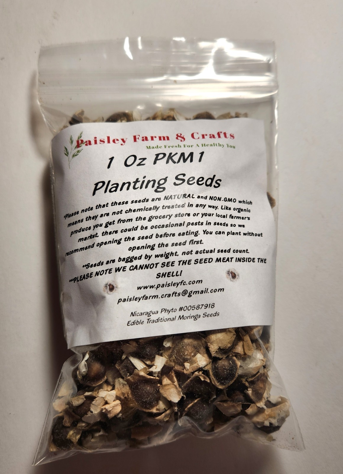 Moringa Oleifera PKM1 Seeds - US Customs Cleared - All Natural!