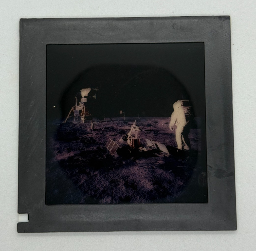 Film Slide of Apollo 11 Lunar Landing 70mmx70mm, color