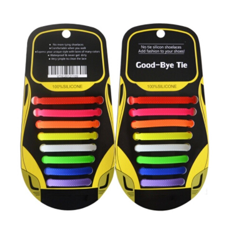 No Tie Shoelaces Elastic Shoe Laces Silicone Rubber For Kids Adults Sneakers