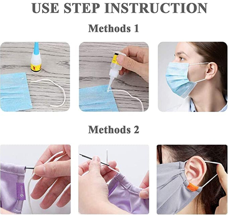 1/8 Inch,1/4 Inch Elastic Band Cord Sewing Trim | For DIY Mask Sewing and Craft