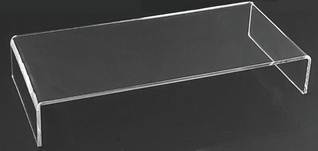 T'z Tagz 3mm Thick 3.5 Inches High Clear Acrylic Riser Display Stand Packs of 12